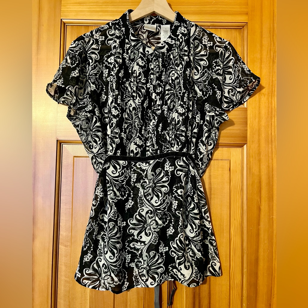 3 For $20 Black And White Blouse
